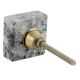 Grey Black Square Stone Cabinet Knob